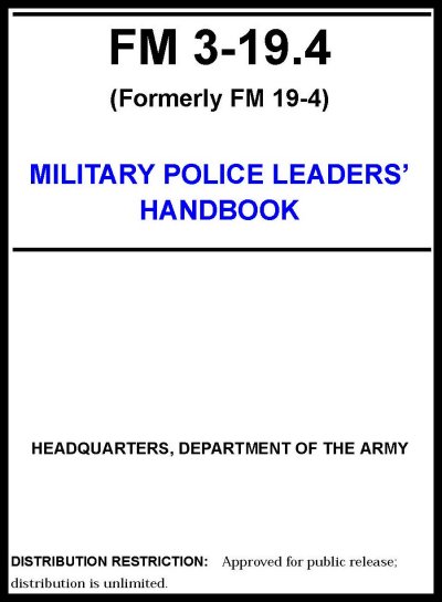 FM 3-19.4 MP Leader's Handbook - 2002